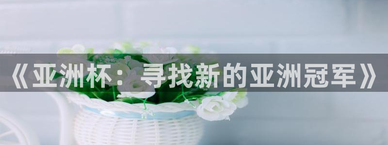 世界杯预选赛赛程时间表：《亚洲杯：寻找新的亚洲冠军》